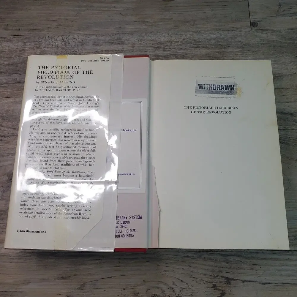 Benson Lossing Pictorial Field-Book Revolution Vol 2 Only 1972 Tuttle DAMAGED